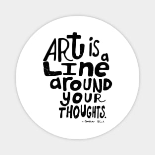 Inspirational Art Quote Magnet